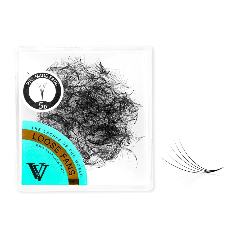 VAVALASH 5D HANDMADE PREMADE LOOSE FANS WITH POINTY BASE /500 FANS